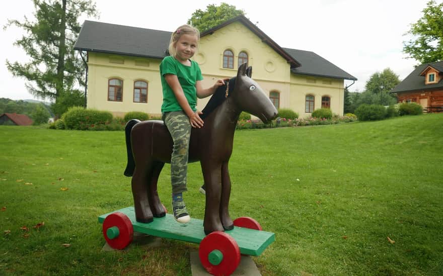 Beskidzkie Centrum Zabawki Drewnianej w Stryszawie - plac zabaw