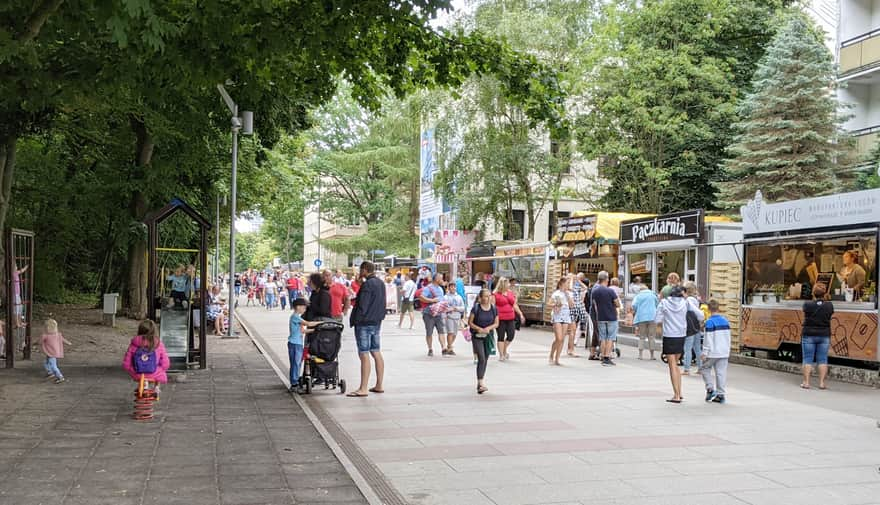 Promenade and food trucks Kołobrzeg