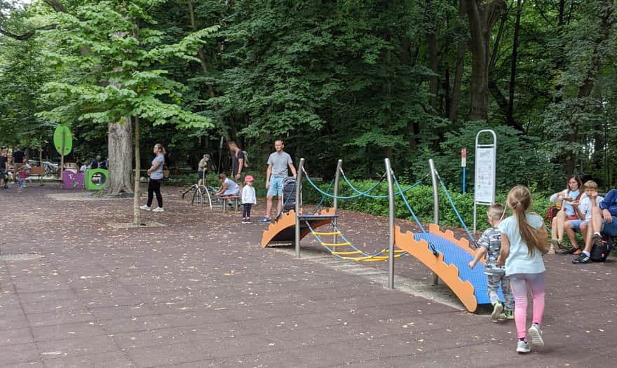 Playgrounds for children by the promenade