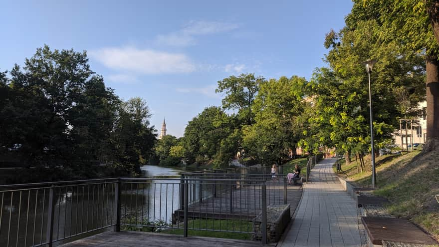 Promenade along Młynówka