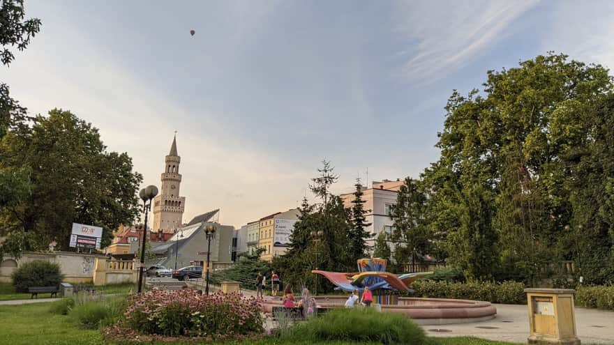 Opole - fontanna na Placu Wolności