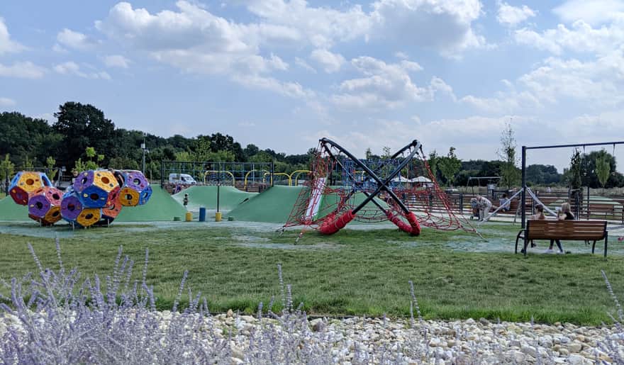 Playground in 800th Anniversary Park in Opole