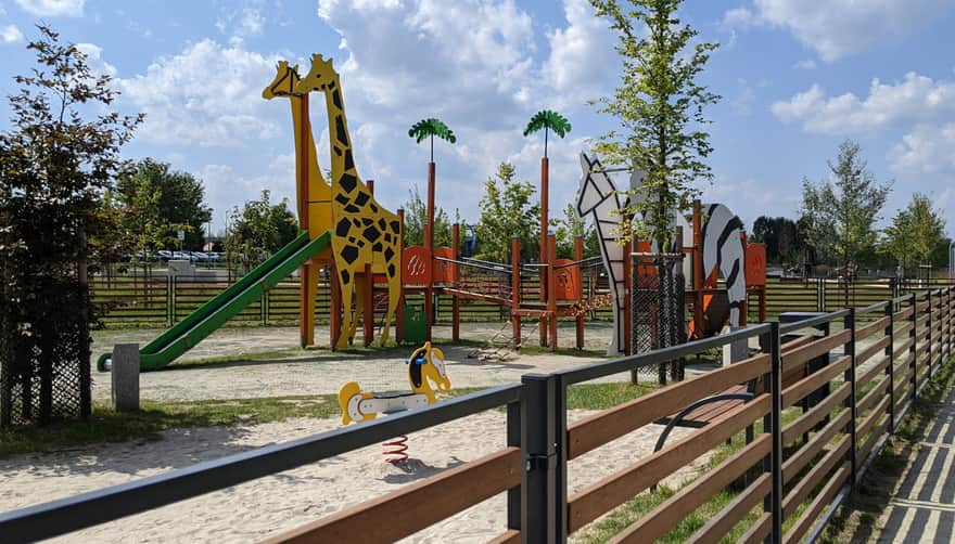 Playground in 800th Anniversary Park in Opole