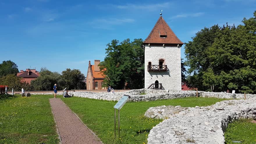 Defensive walls and tower of Saltworks Castle in Wieliczka