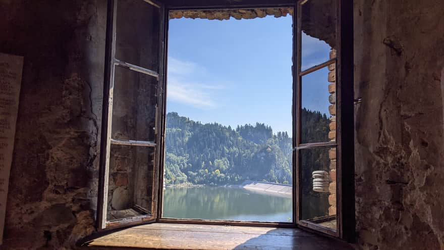 Niedzica Castle - view from the window