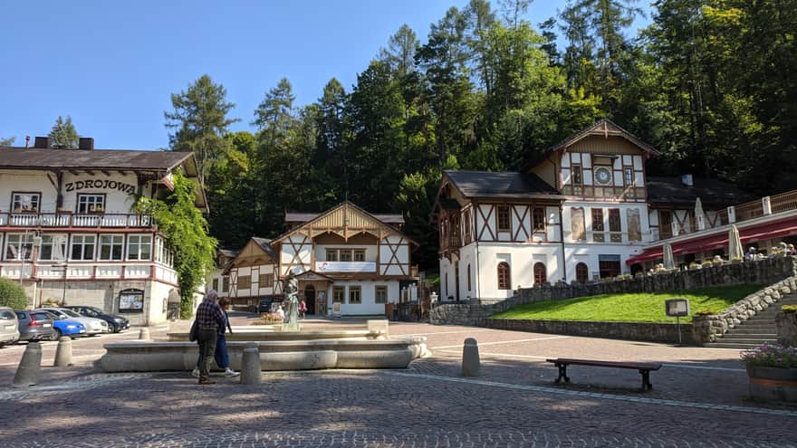 Szczawnica - historic city center