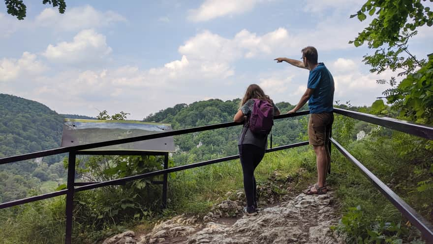 Ojców, green educational trail - viewpoints overlooking the Prądnik Valley