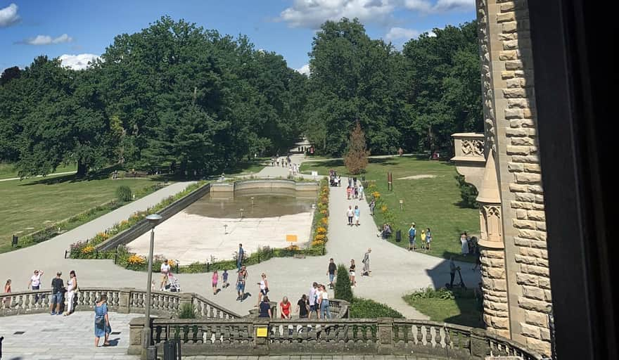 Zamek w Mosznej - park pałacowy