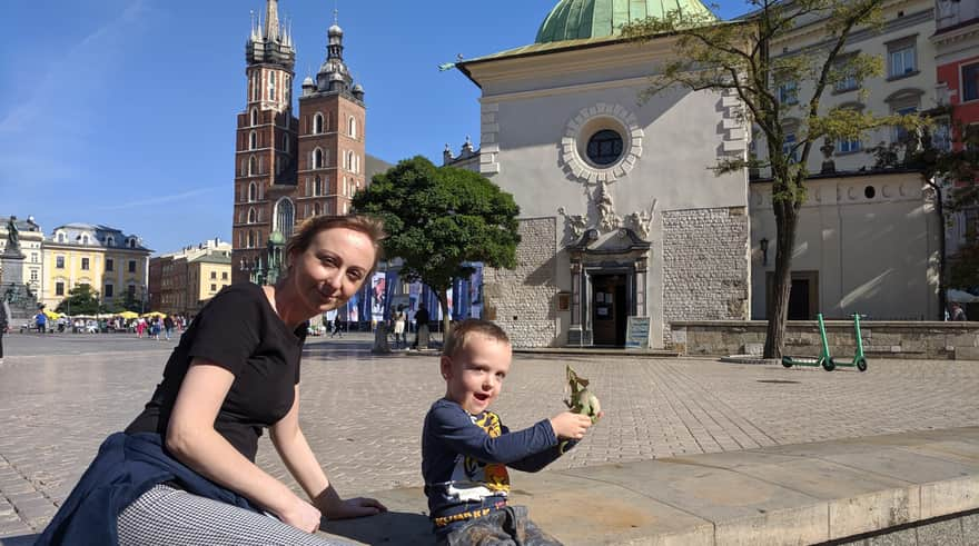 Kościół Mariacki i kościółek św. Wojciecha w Krakowie