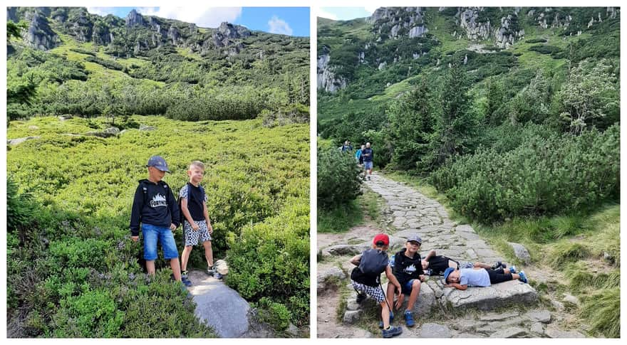 Blue trail from Wang Temple to Samotnia Shelter