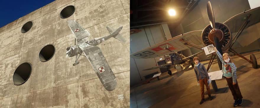 PZL P.11c - duma Muzeum Lotnictwa Polskiego: mural i oryginał