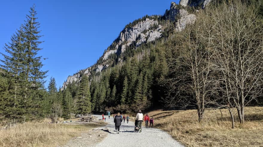 Kościeliska Valley with a stroller