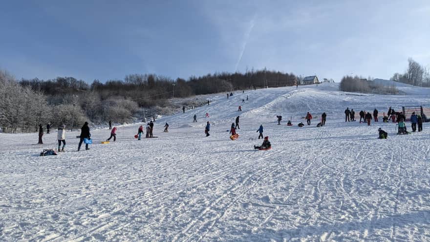 Podstolice Ski - górka do zjeżdżania na sankach