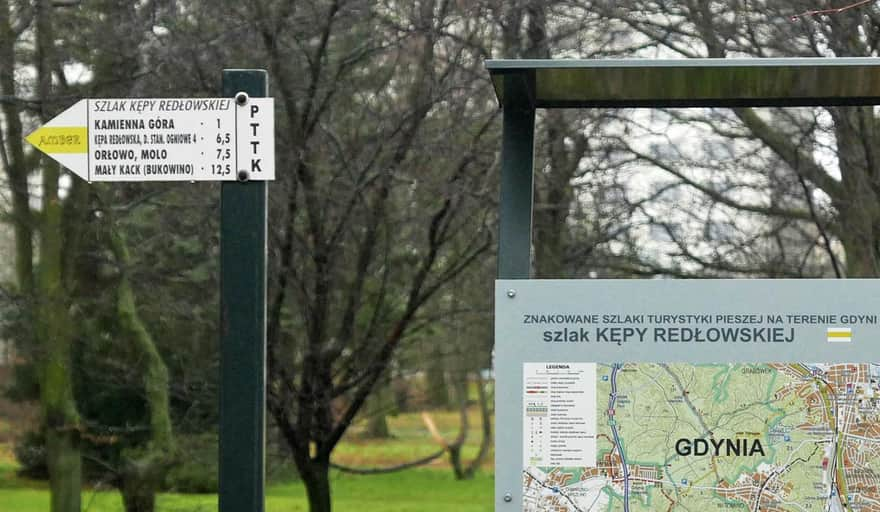 Trail through Kępa Redłowska to Gdynia Orłowo