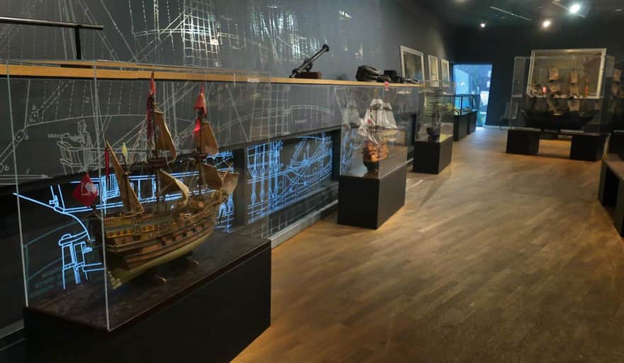 Naval Warfare Museum in Gdynia - 2nd floor: "In the world of old sailing ships"