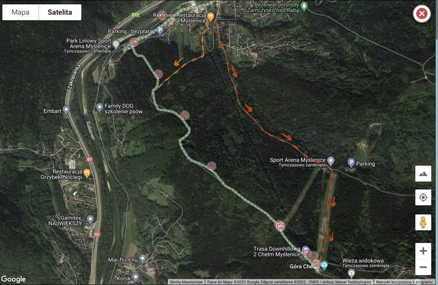 Alternative routes to Mount Chełm