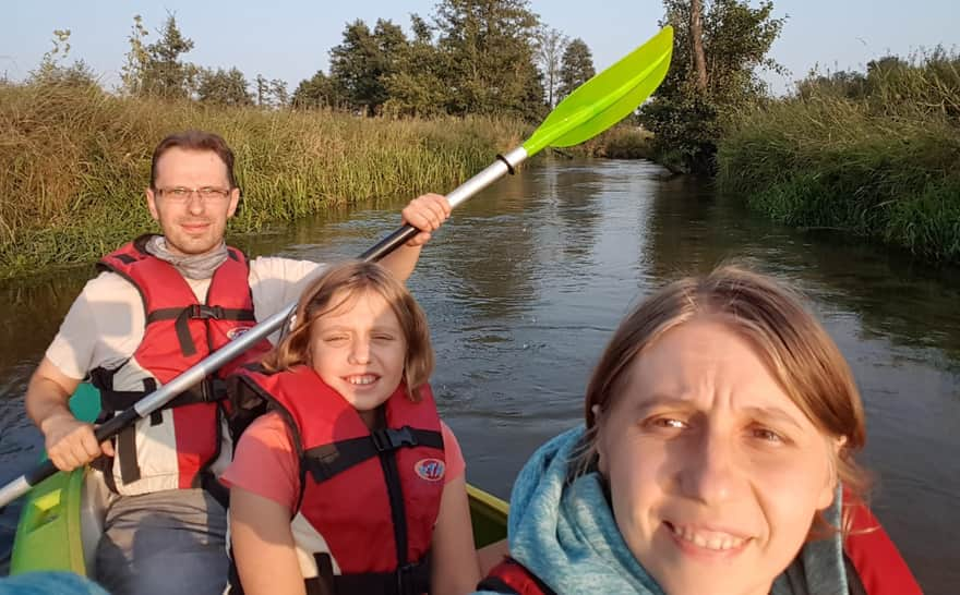 Kayaking on the Wieprz River