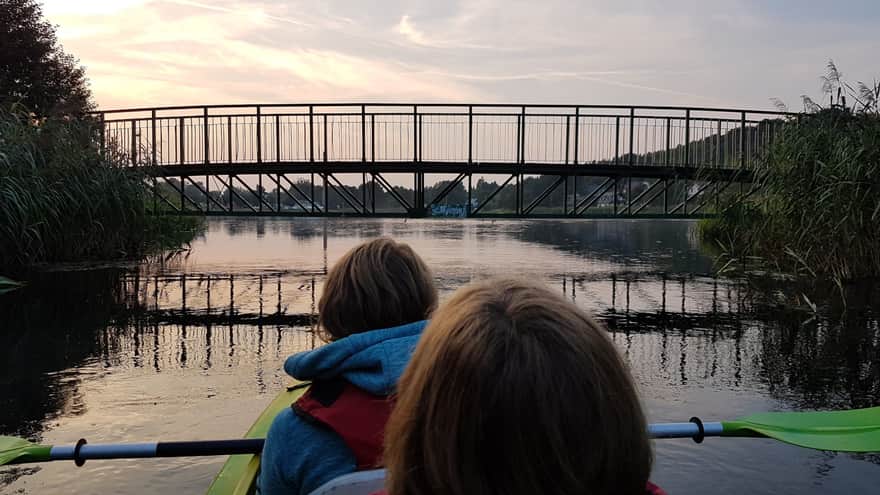 Kayaking on the Wieprz River - we
