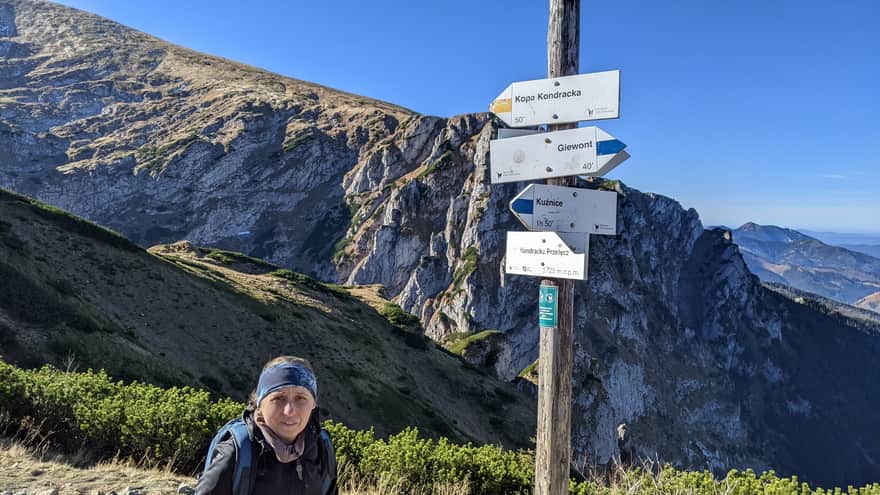 Kondracka Pass 1725 meters above sea level