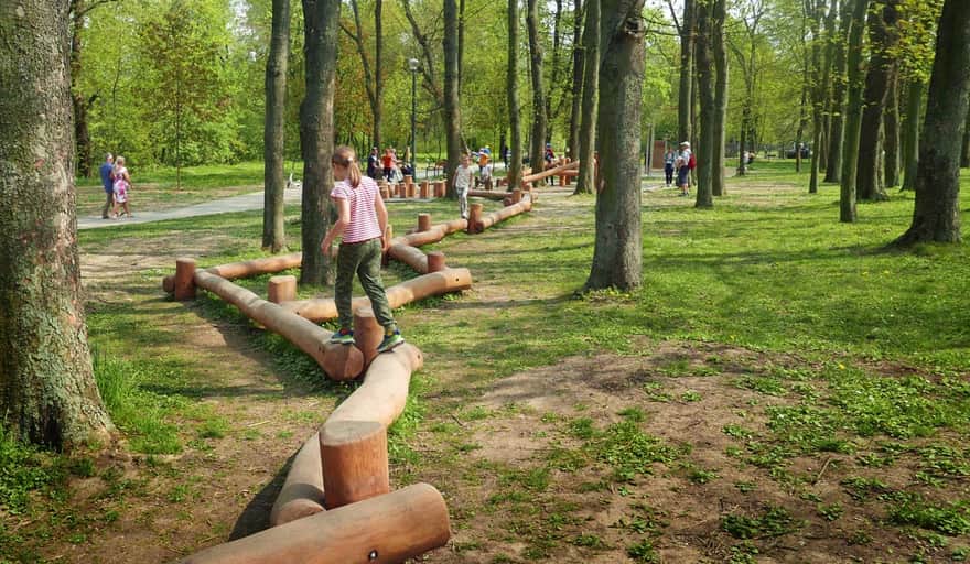 Park by the Nowa Huta Reservoir - obstacle course