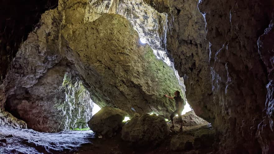 Łabajowa Cave - interior