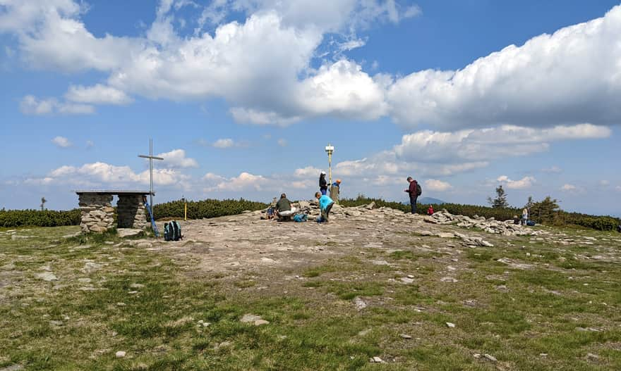 Pilsko - on the summit.