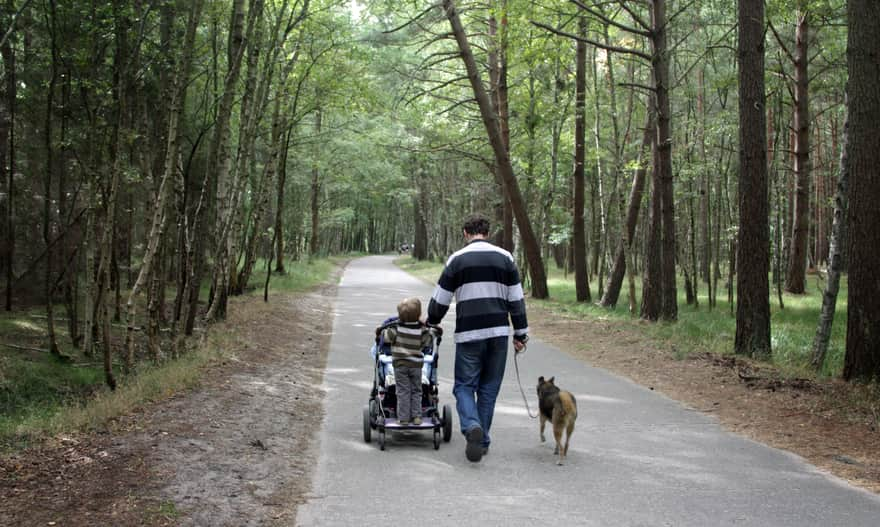 Słowiński Park Narodowy, czerwony szlak: trasa na ruchome wydmy