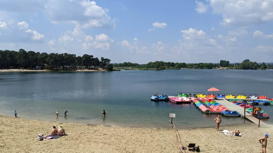 Plaża nad Zalewem w Kryspinowie