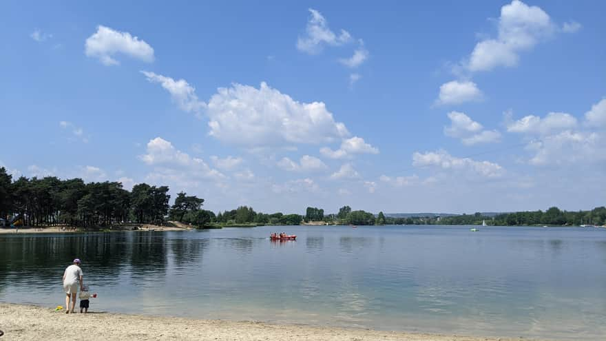 Plaża nad Zalewem w Kryspinowie