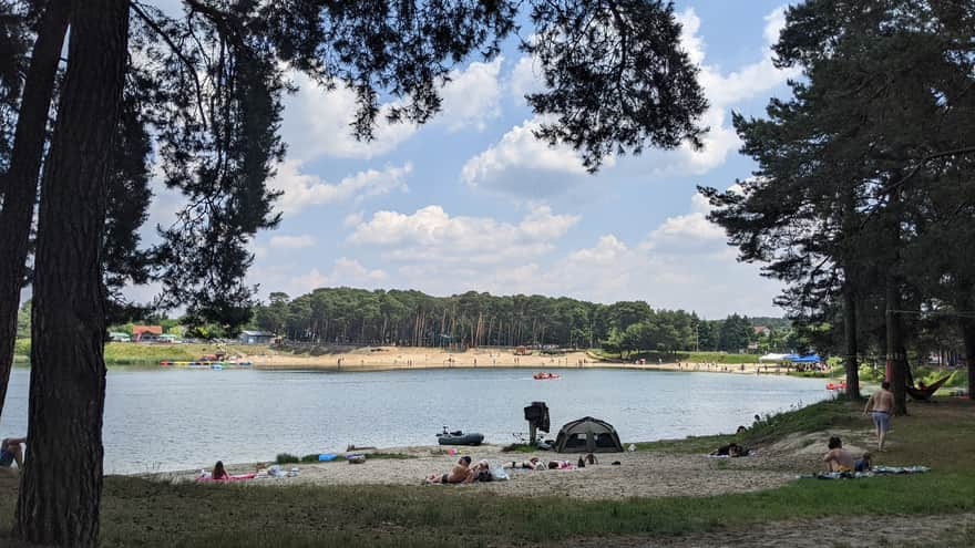 Plaża nad Zalewem w Kryspinowie