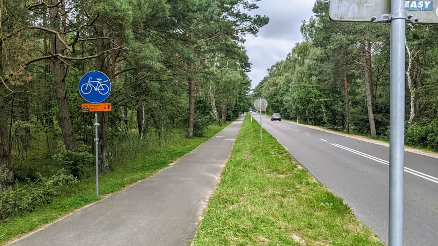 Trasa rowerowa Mrzeżyno-Dźwirzyno