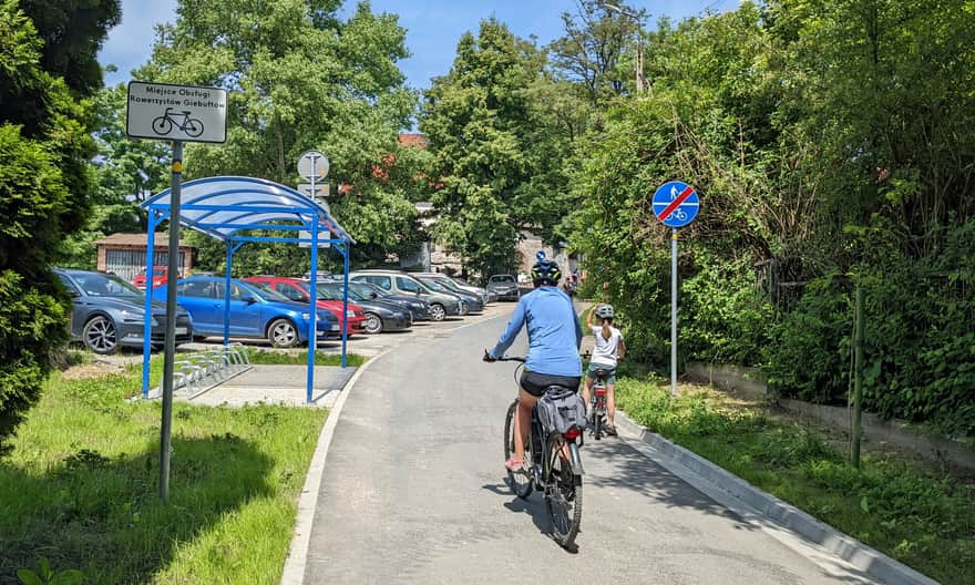Biking from Krakow to Ojcow - new shortcut in Giebultow