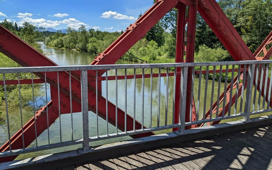 On the trail around the Tatras, bridge over Czarny Dunajec