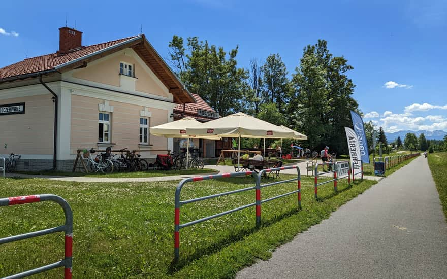 Podczerwone - renovated PKP railway station