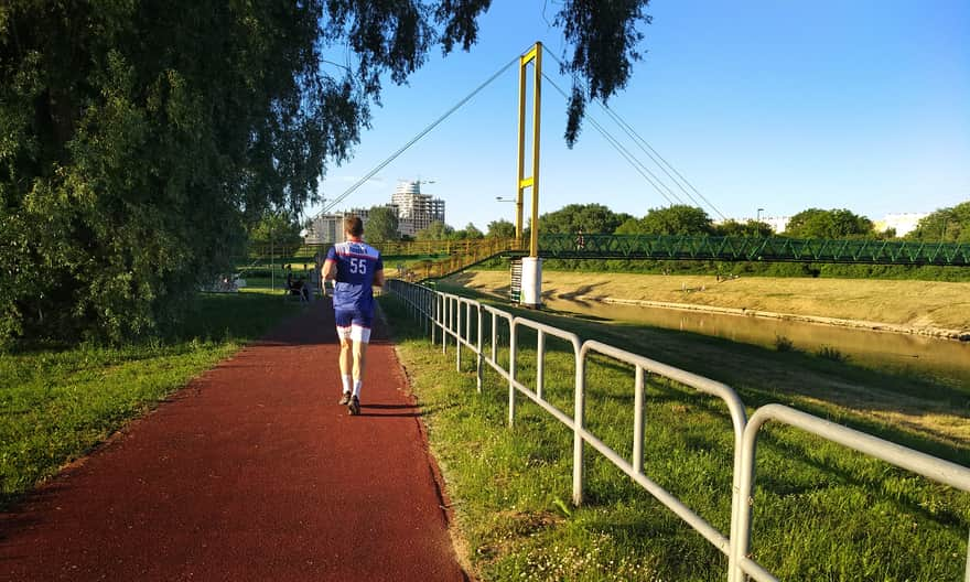 Running tracks along the Wisłok, Culture and Recreation Park