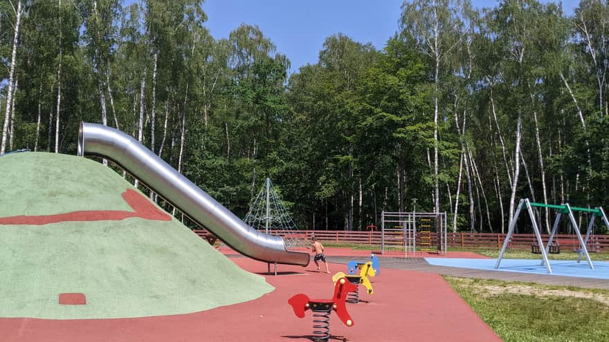 Zalew Chechło w Trzebini - plac zabaw