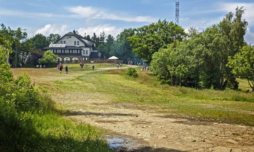 Magurka Wilkowicka - łąka i schronisko