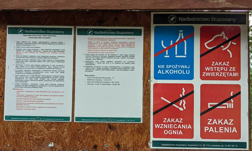 Muczne. Jeleniowaty Observation Tower - Regulations