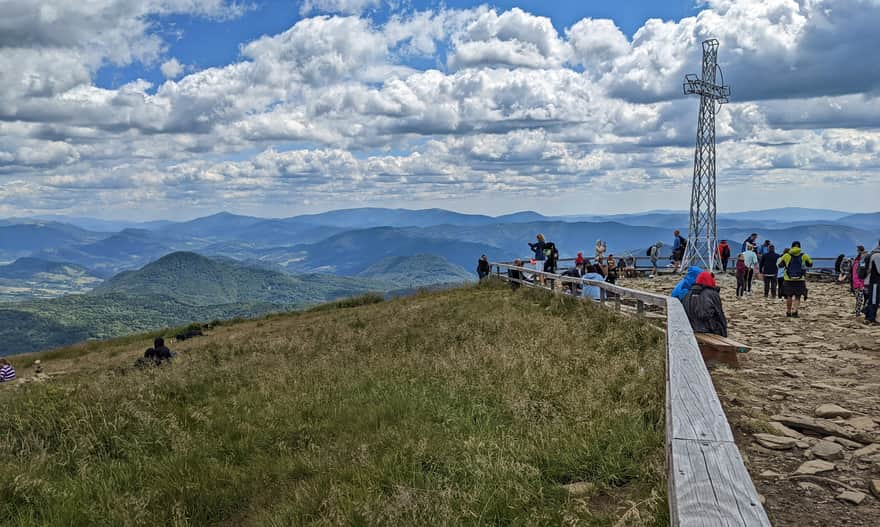 View to the south from the summit of Tarnica