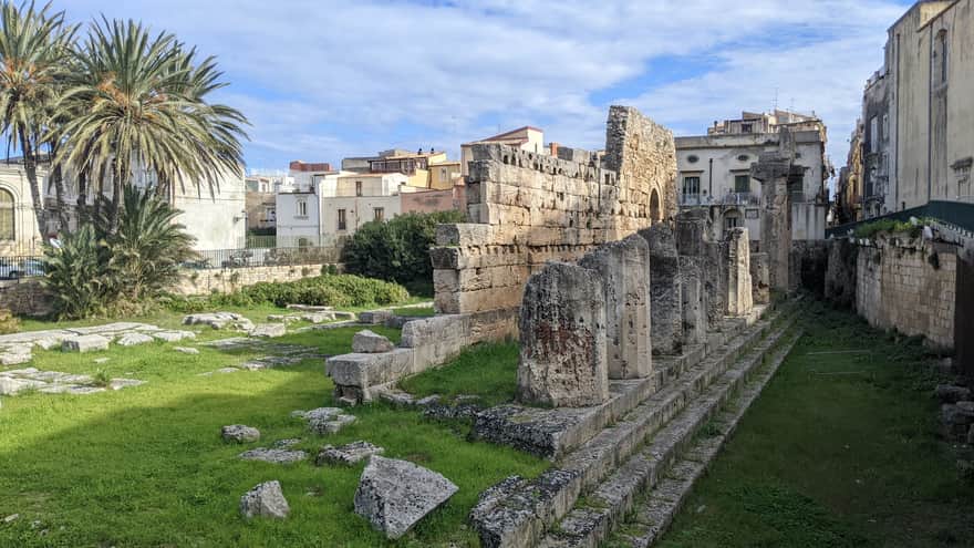 Ruins of the Temple of Apollo in Syracuse