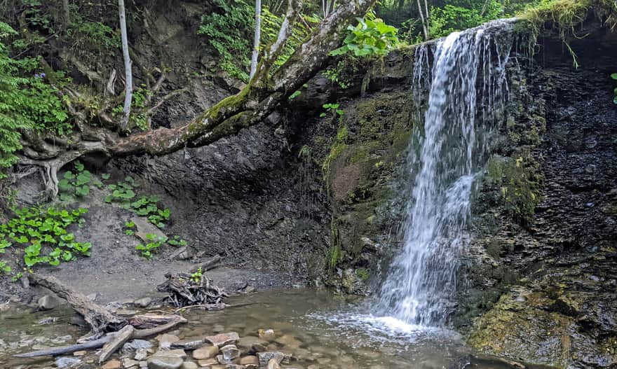 Siklawa Ostrowskich Waterfall in Wetlina