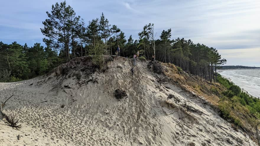 Dunes on the route to Orzechowo