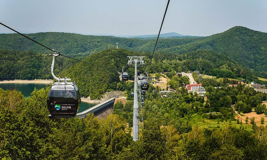 Cable car over the dam in Solina, photo by PKL