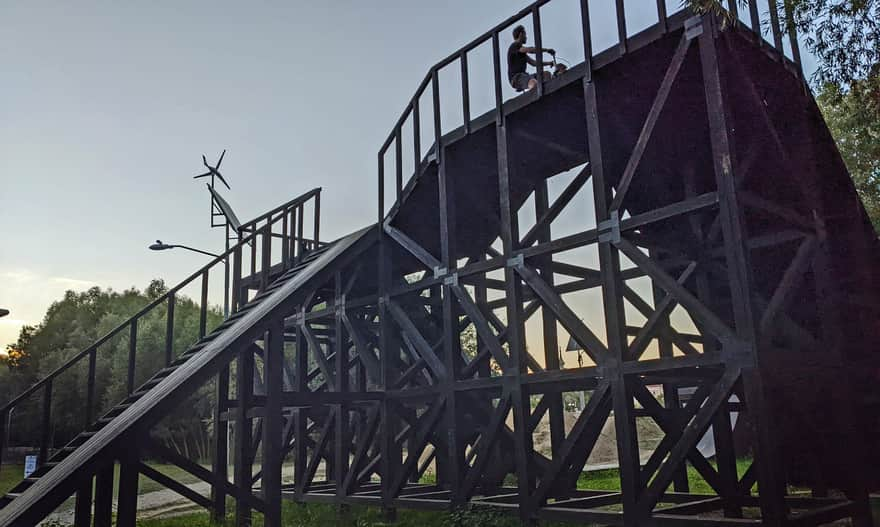 Rzeszów Skatepark - towers and structures for advanced riders