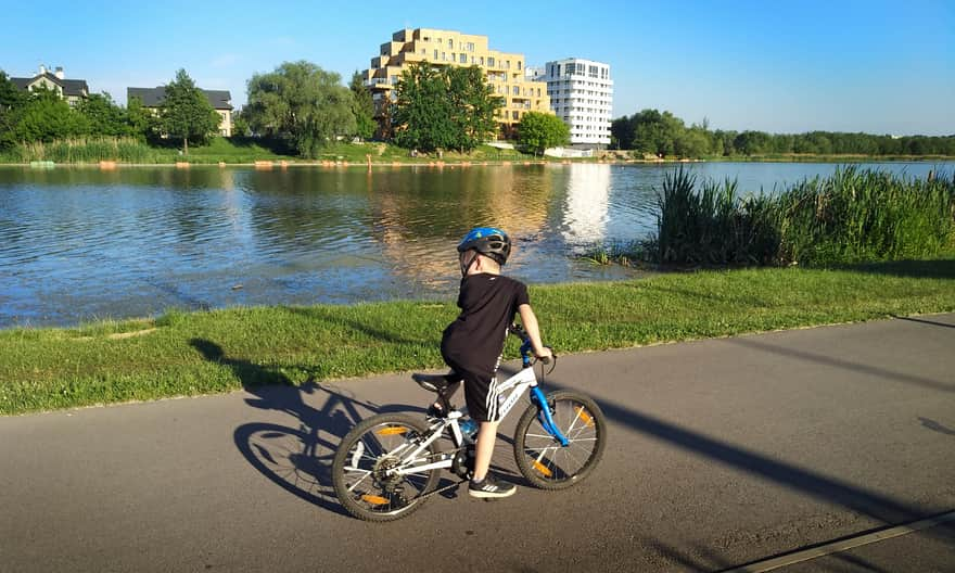 Bike paths along the Wisłok