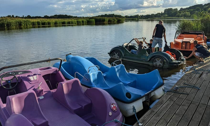 Reservoir on the Wisłoka River - water equipment rental