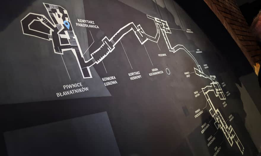 Rzeszowskie Piwnice - route layout