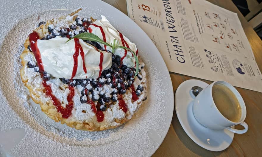 Patented Giant Pancake with Blueberries - a regional Bieszczady product