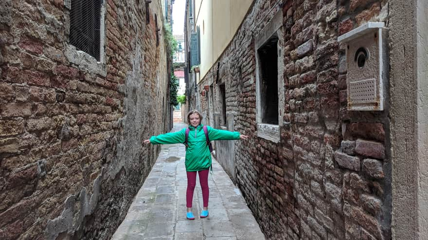 Narrow streets of Venice