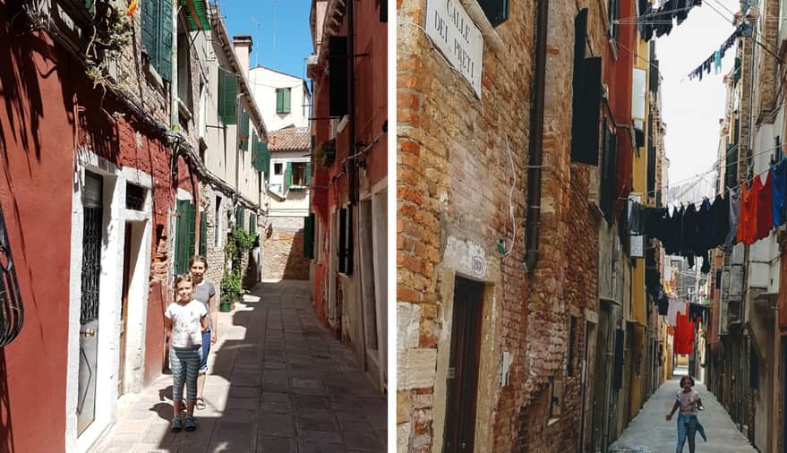 Charming alleyways in Venice